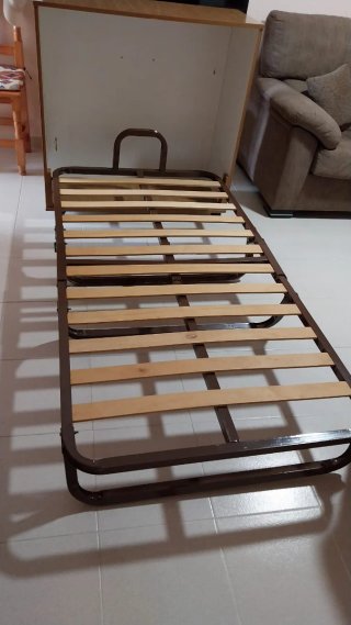 Cama mueble plegable con colchón, el sumier 180cm