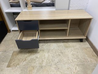 Mueble TV madera y negro 120cm nuevo