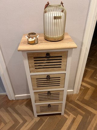 Mueble Auxiliar Madera y Metal