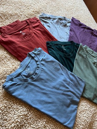 Pack 6 Camisetas H&M Talla L