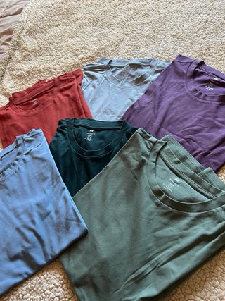Pack 6 Camisetas H&M Talla L