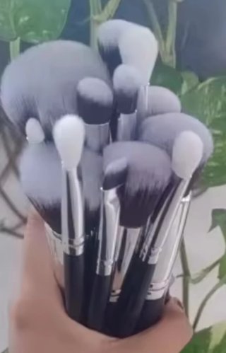 Neceser Acolchado con 15 Pinceles Maquillaje