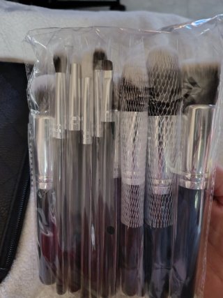 Neceser Acolchado con 15 Pinceles Maquillaje
