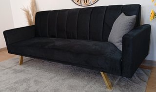 Sofá Cama ·Bogota·, Negro, Cómodo. ¡OFERTA!
