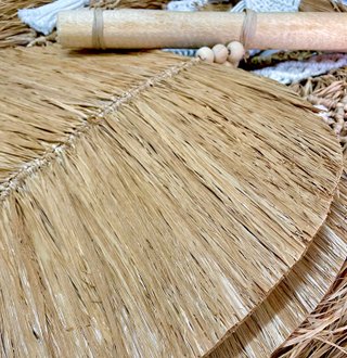 Hoja Decorativa Grande Fibras Naturales