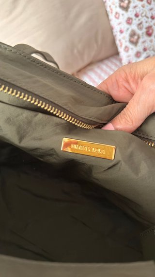 Bolso Bimba y Lola verde oliva y dorado
