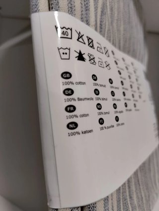 Funda cojín IKEA ISPIGG rayas 50x50cm. Sin abrir