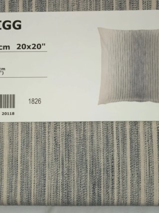 Funda cojín IKEA ISPIGG rayas 50x50cm. Sin abrir