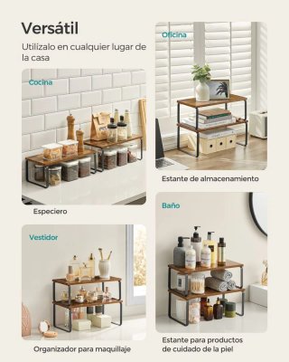 Set 2 Estantes de cocina SONGMICS KCS200X01