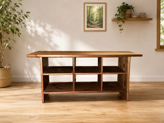 Mesa de centro de madera rústica