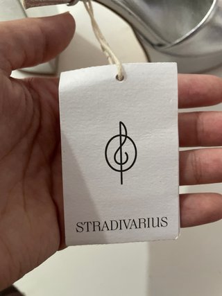 Tacones Stradivarius Plataforma Plata