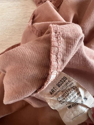 Camisa boho terracota con bordados – 100% algodón Hecho en Italia