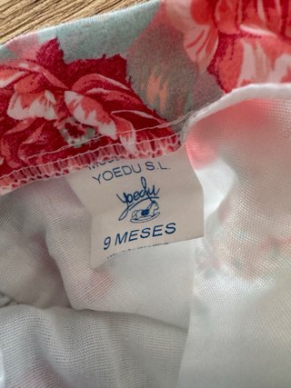 Vestido y pololo bebé niña 9 meses