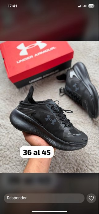 Zapatillas Under Armour Negras Talla 36-45