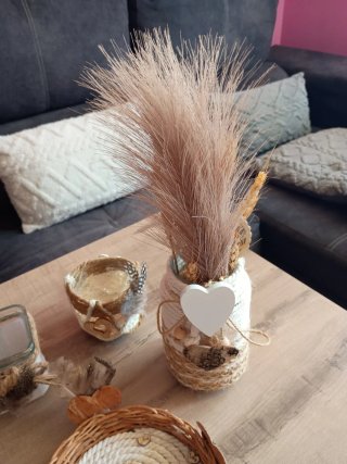 Conjunto Decorativo Beige y Marrón
