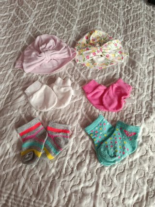 Lote Ropa Bebé Niña (Gorros, Mitones, Calcetines)