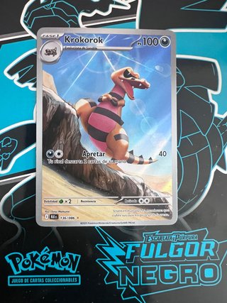 Krokorok Fulgor Negro 136/086 Pokémon TCG Español
