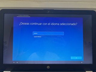 Ordenador portátil HP azul marino