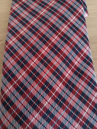 Corbata Jajoan cuadros negro blanco y rojo