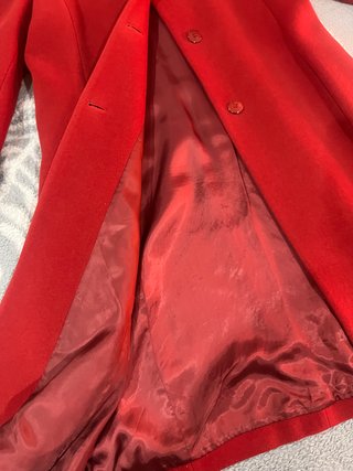 Abrigo Burberry Rojo