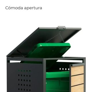 Cubierta para cubo de reciclaje Liam 68cm