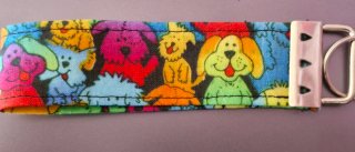 Llavero Correa de Perros Multicolor. 12cm.