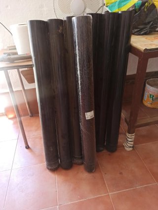 Tubo Estufa Metálico Negro