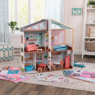 Casa delle Bambole KidKraft 10154 con Mobili e Trasformazione Magnetica