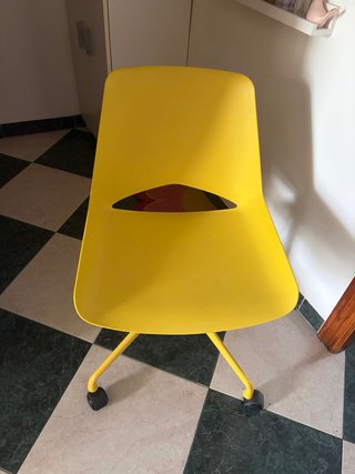 Silla de oficina Sklum amarilla