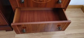 Cabecero 135cm y 2 mesillas de madera