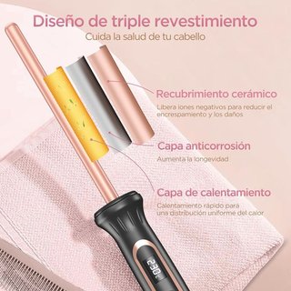 BESTOPE MIX 10mm Rizador de Pelo Multi-Temperatura
