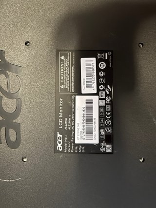 Monitor Acer AL2216W Plata