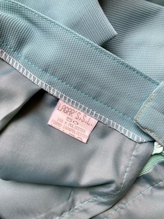 Conjunto blusa y falda turquesa T50