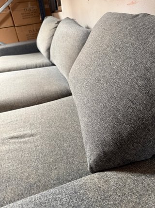 Sofá Chaise Longue Gris Tela