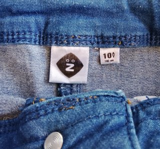 Set gonne+salopette jeans bambina