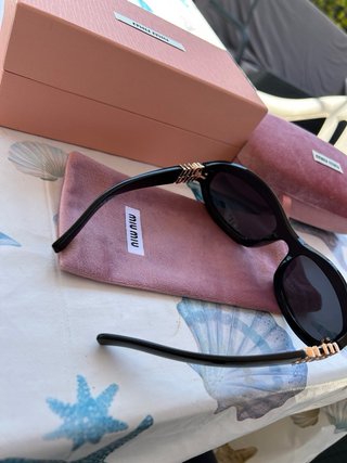 Occhiali da sole Miu Miu neri