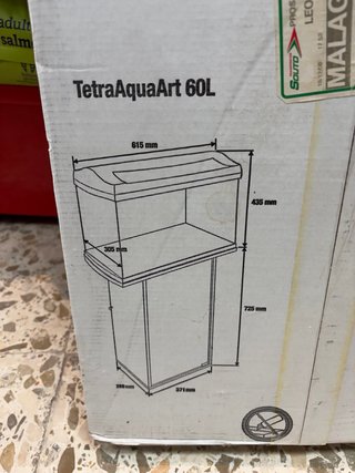 Mueble para acuario gris