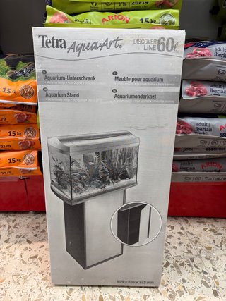 Mueble para acuario gris
