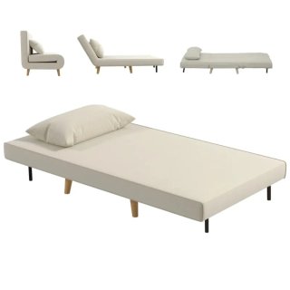 Sofá Cama Beige/Gris
