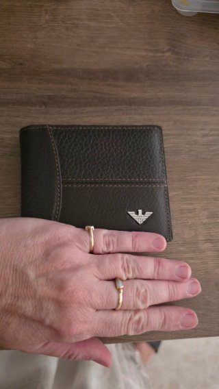 Cartera Billetera Negra/Marrón Nueva