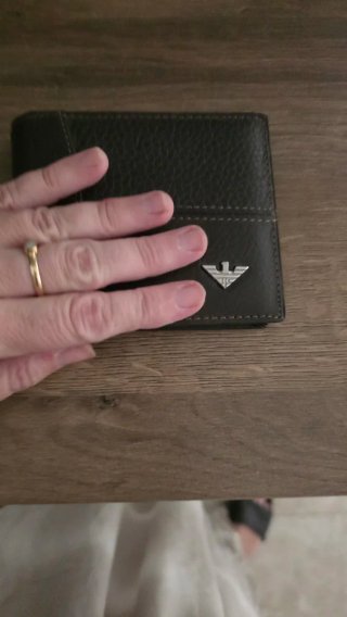 Cartera Billetera Negra/Marrón Nueva