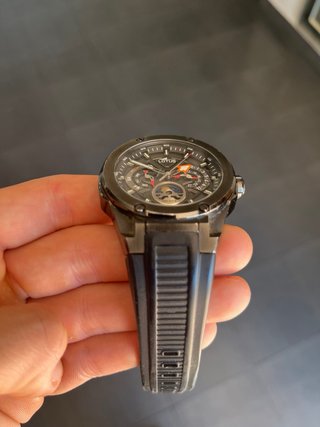 Reloj Lotus Vortex Negro y Plateado