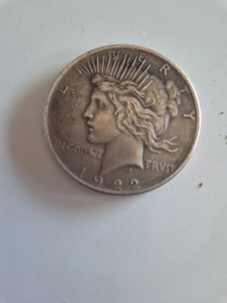 Moneda de Plata Peace Dollar 1922