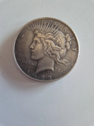 Moneda de Plata Peace Dollar 1922