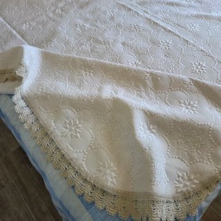 Colcha Cubrecama Vintage crema