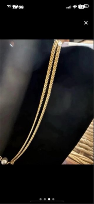 Gargantilla Oro Laminado 14k Mariposa Perla