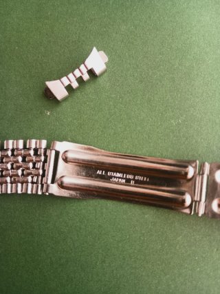Brazalete Seiko Granos de Arroz 18mm Vintage