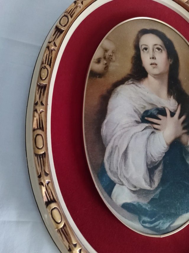 Gran Cuadro Inmaculada Ovalado