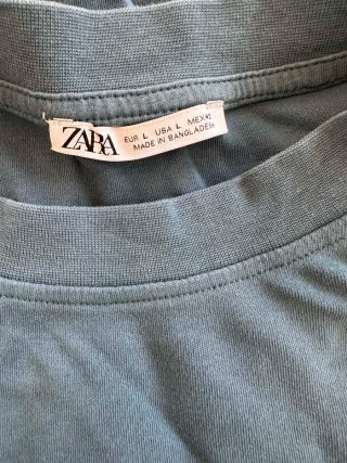 T-shirt Zara Uomo Blu Taglia M