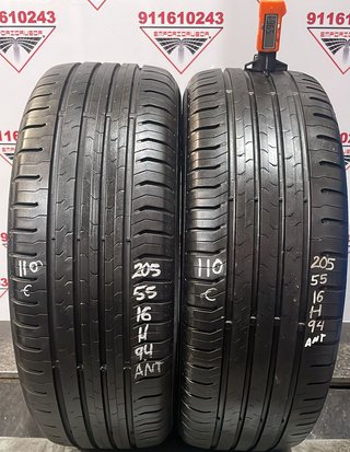 -205 55 16 H CONTINENTAL RUEDA AL 90% VIDA UTIL